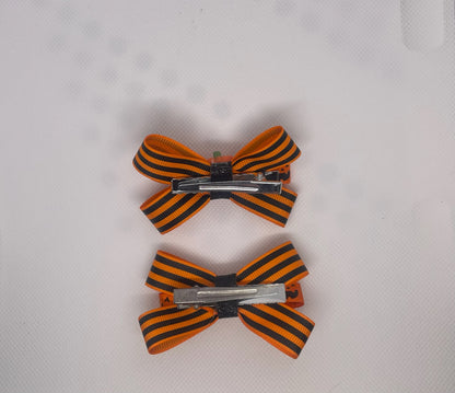 Pumpkin Pigtail Bows